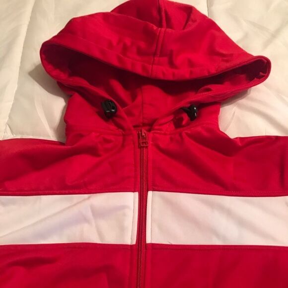 Badger Women Red|White Lady Patriots Track Jacket Sz M - Picture 3 of 8